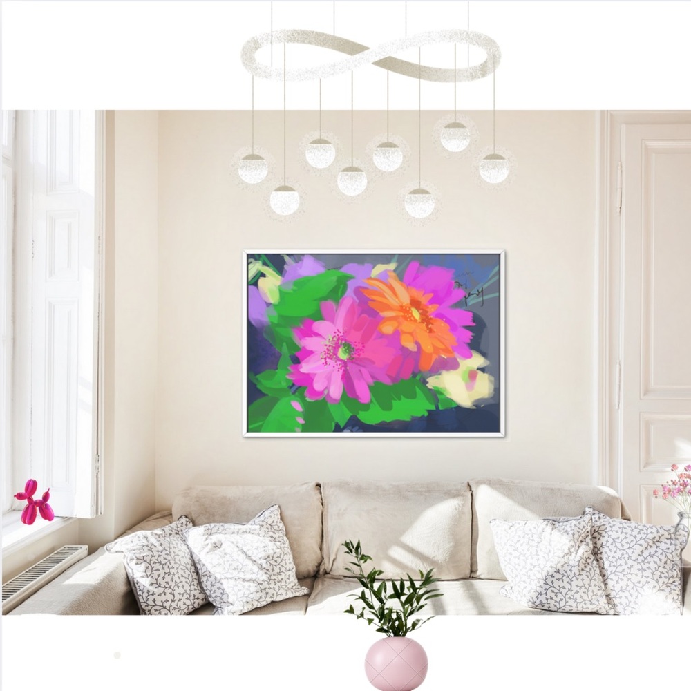 Large Floral Flower Art Print! 🌸